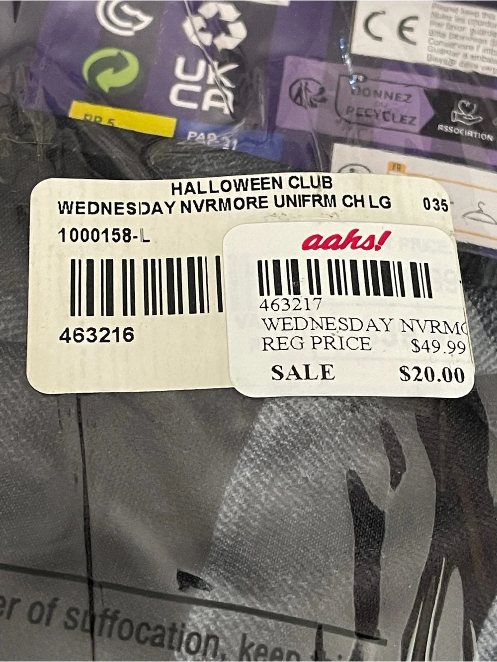 Wednesday Girls Costume Addams Family